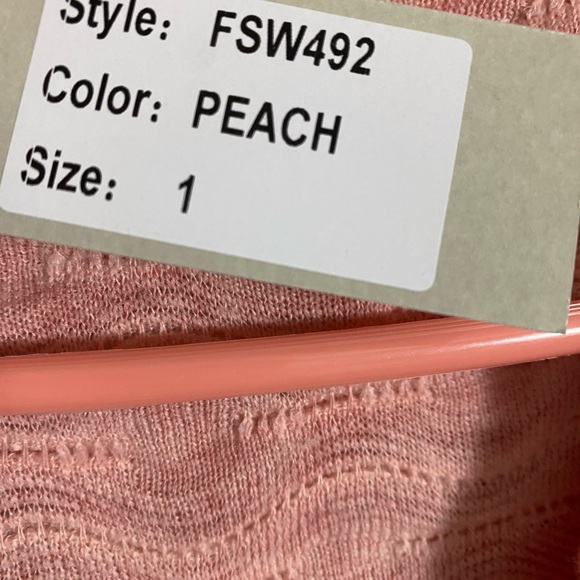 NWT/SAGA CHEVRON RUFFLE 1 BUTTON CLOSURE CARDIGAN - Picture 10 of 12